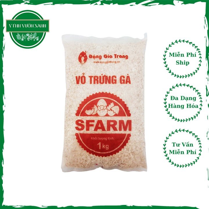 Vỏ trứng gà trồng cây sfarm 1kg