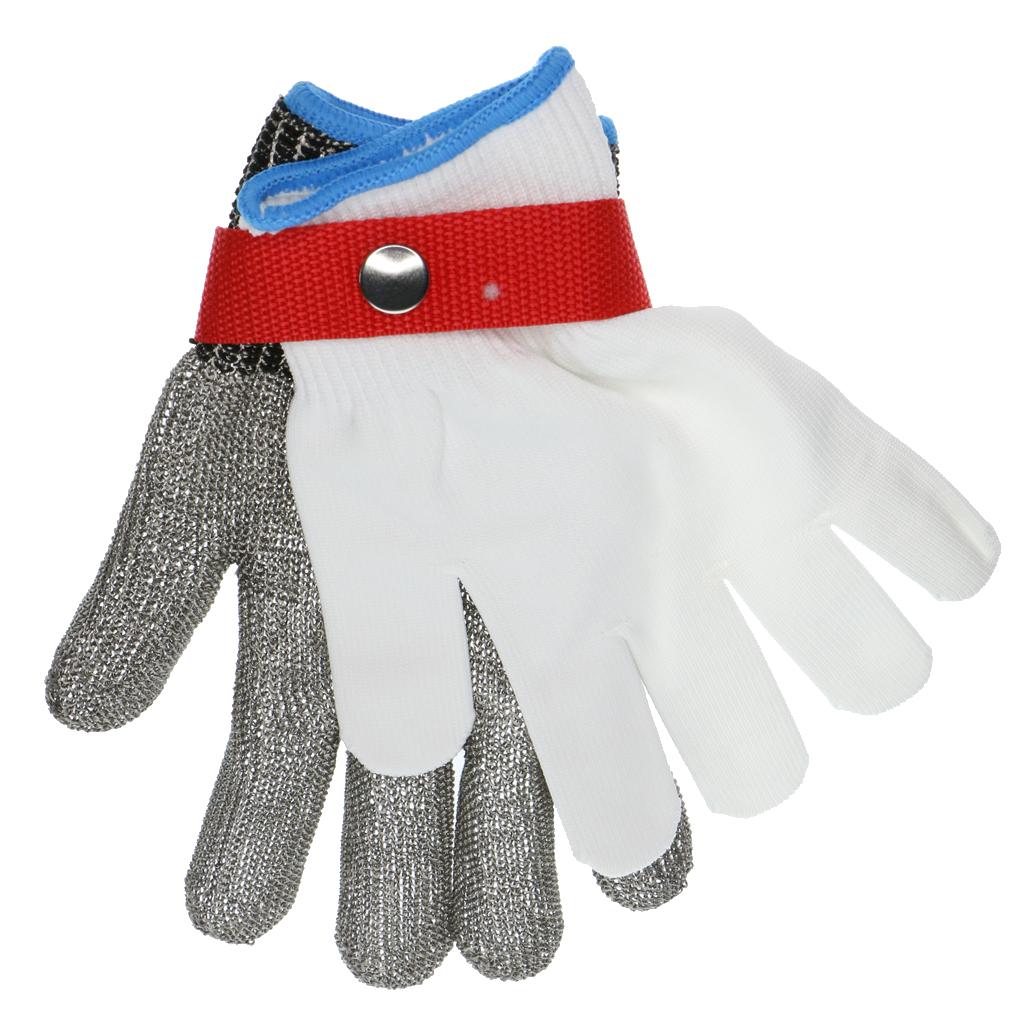 1 Pair Work Glove Safety Cut Proof Stab Resistant Metal Mesh Butcher Gloves