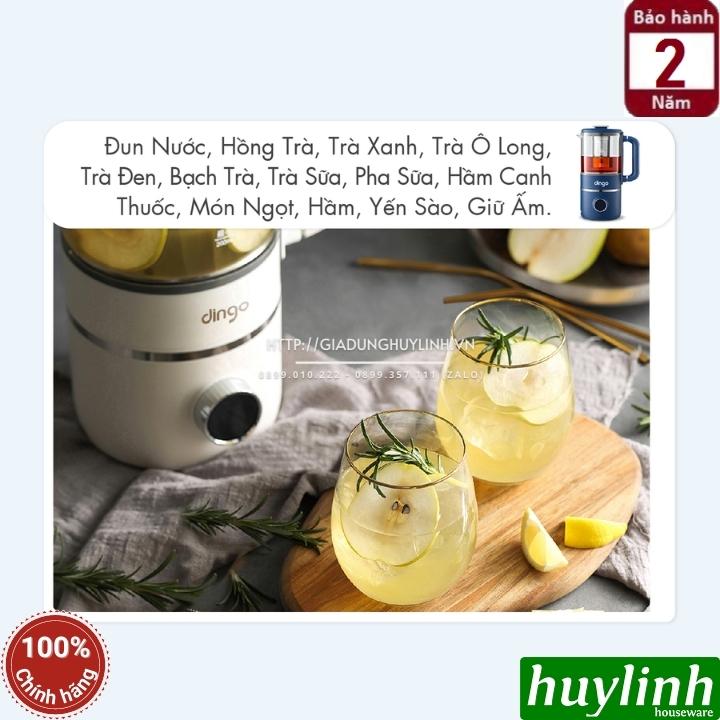 Máy làm - nấu sữa hạt mini Dingo DCB600 - dung tích 600ml - Đa chức năng [Đỏ - Xanh] - Hàng chính hãng