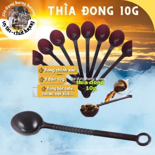 Combo 5 Thìa đong 10g, dụng cụ pha chế