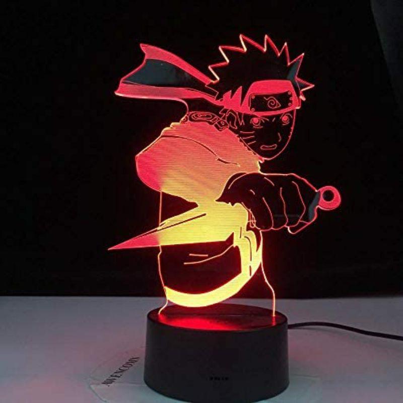 Đèn ngủ, đèn bàn Led 3D illusion Naruto Uzumaki Kid figure - quà tặng sáng tạo