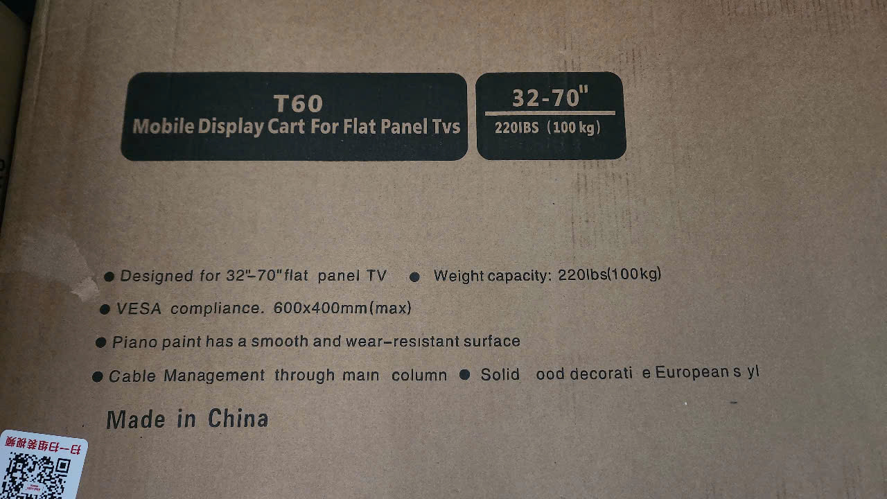 Khung Treo Tivi Di Động T60 (Tối Đa 70 inch) – Giải Pháp Linh Hoạt Cho Phòng Học, Studio, Văn Phòng - Hàng nhập khẩu