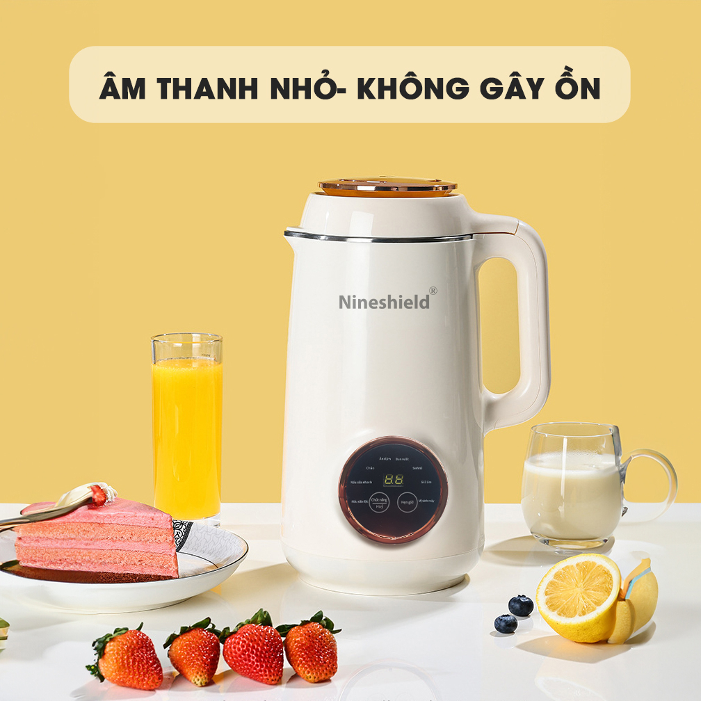 Máy làm sữa hạt Nineshield - Máy xay nấu sữa hạt chống trào 1200ML Model KB-113 - Hàng chính hãng - Bảo hành 12 tháng