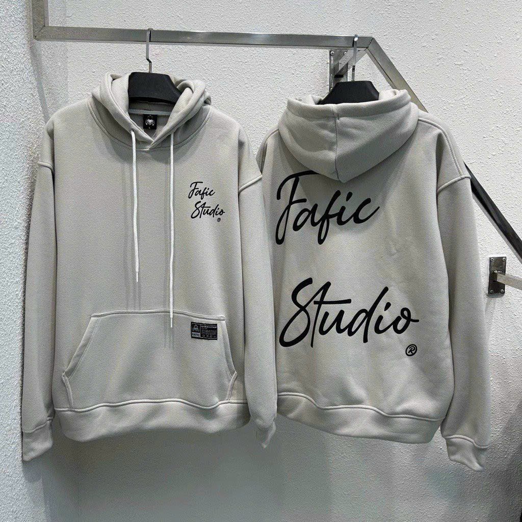 Áo hoodie Fafic big, Áo khoác hoodie form rộng nam nữ logo local brand unisex 100% premium cotton có mũ 2 lớp dày dặn ulzzang phong cách Hàn Quốc