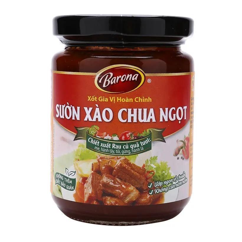 Xốt Gia Vị Hoàn Chỉnh Barona - Sườn Xào Chua Ngọt 260g (dạng hũ)