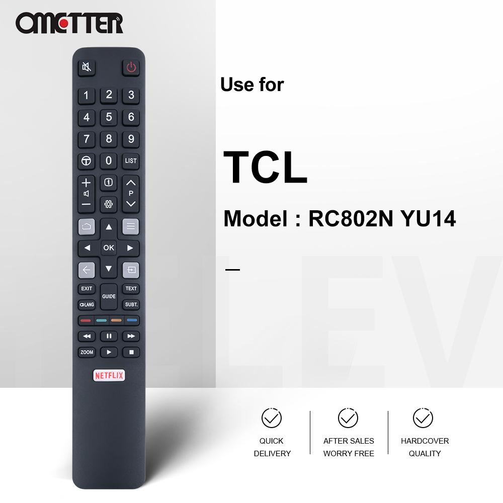 Hình ảnh RC802N YU14 YAI3 YUI2 YUI1 YU11 phù hợp với TCL SMART TV điều khiển điều khiển từ xa 65C2US 75C2US 43P20US U65S9906 U43P6006