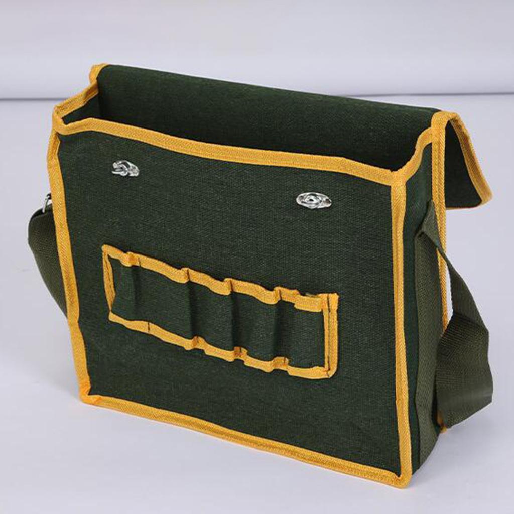 Heavy Duty Tool Bag Toolkit Multifounction for Electrician Storage Organizer Portable Wear-Resistant Tool Shoulder Bag for Carpenter Gardeners
