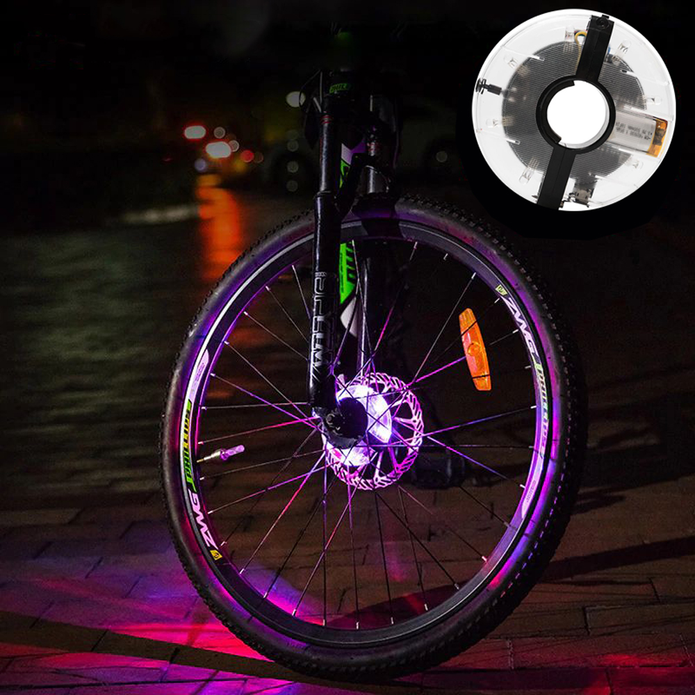 Đèn Led Gắn Bánh Xe Đạp 7 Màu Có Sạc Điện USB Chống Nước Trang Trí Cho Xe Đạp Người Lớn Mai Lee