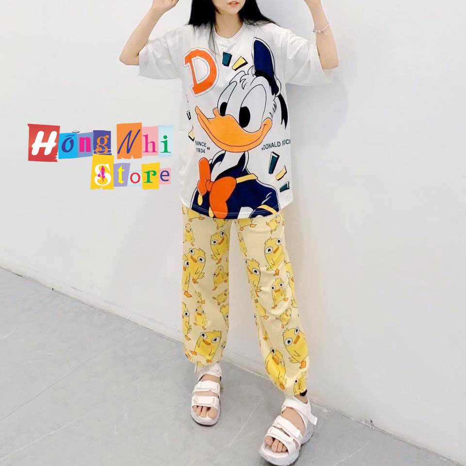 Quần Jogger Cartoon Pant Unisex, Quần Hoạt Hình Dài Lưng Thun Bo Lai - MM