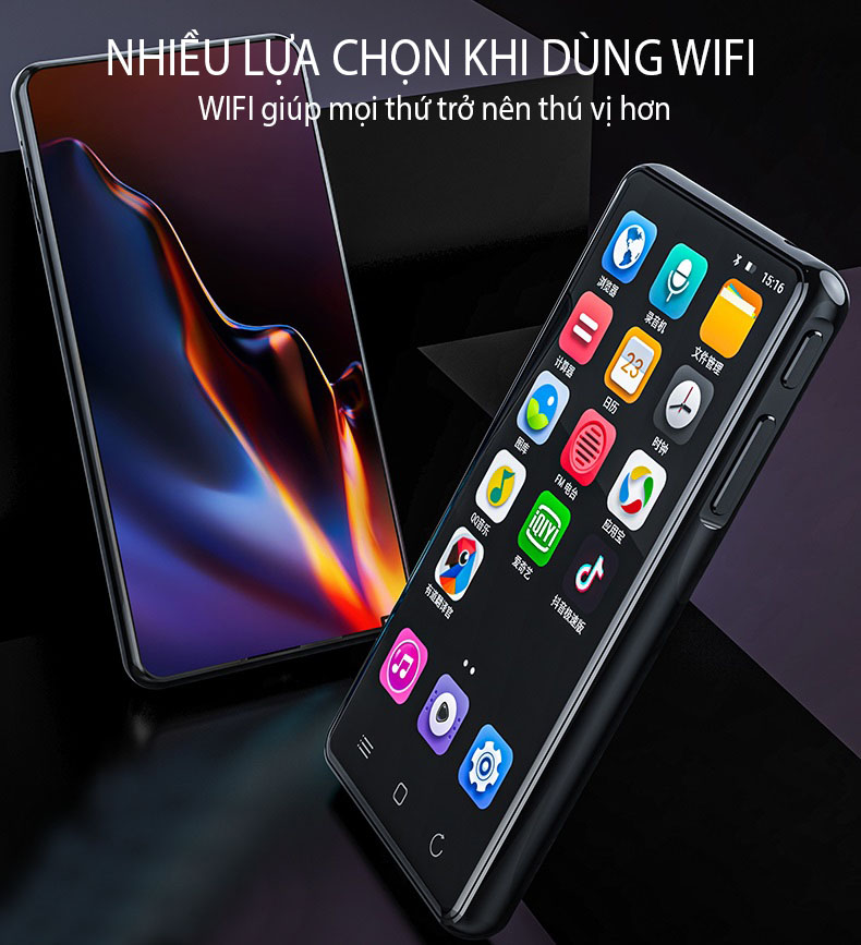 (Hỗ Trợ Tiếng Việt) Máy Nghe Nhạc Android MP4 Màn Hình Cảm Ứng 4.0 Inch Bluetooth WiFi Ruizu H8 - Hàng Chính Hãng