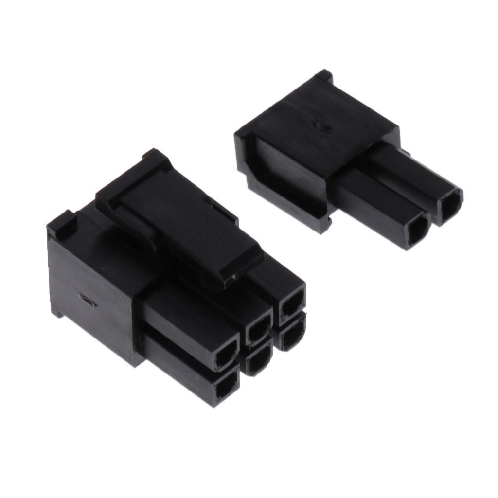 2x 50Pcs 5557 8pin ATX EPS PCI-E Connector + 400Pcs Terminal Crimp Plug