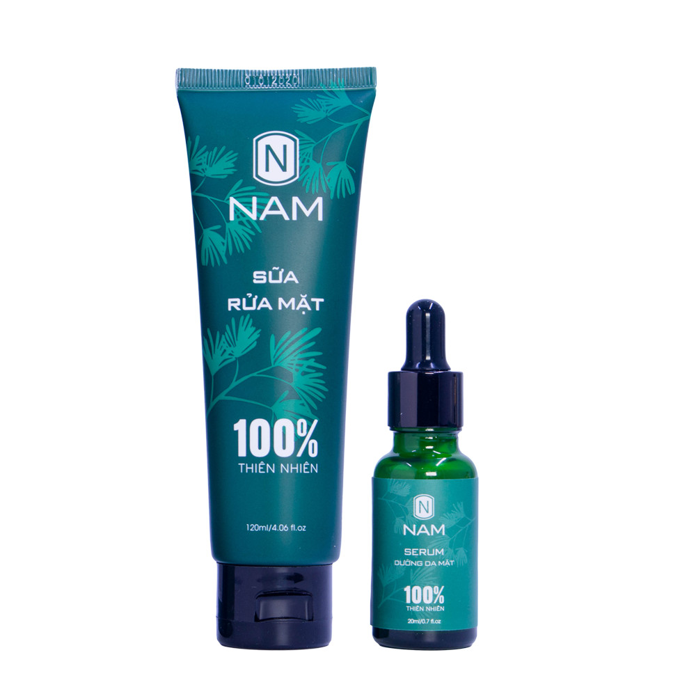 Hình ảnh Combo Dưỡng Da NAM (Sữa Rửa Mặt 120ml - Serum Dưỡng 20ml)