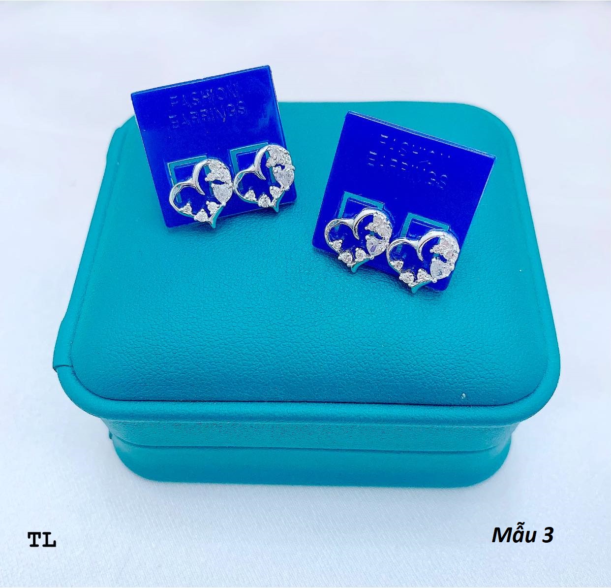 Bông tai bạc nụ xinh chốt đẩy chất liệu bạc s925 MS052
