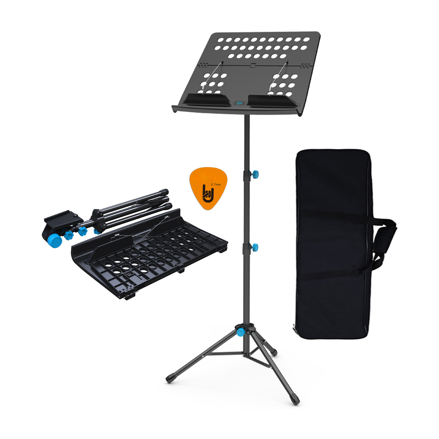 Giá để sách bản nhạc Guitto GSS-01 - Music Stands có bao đựng - Kèm móng gảy DreamMaker