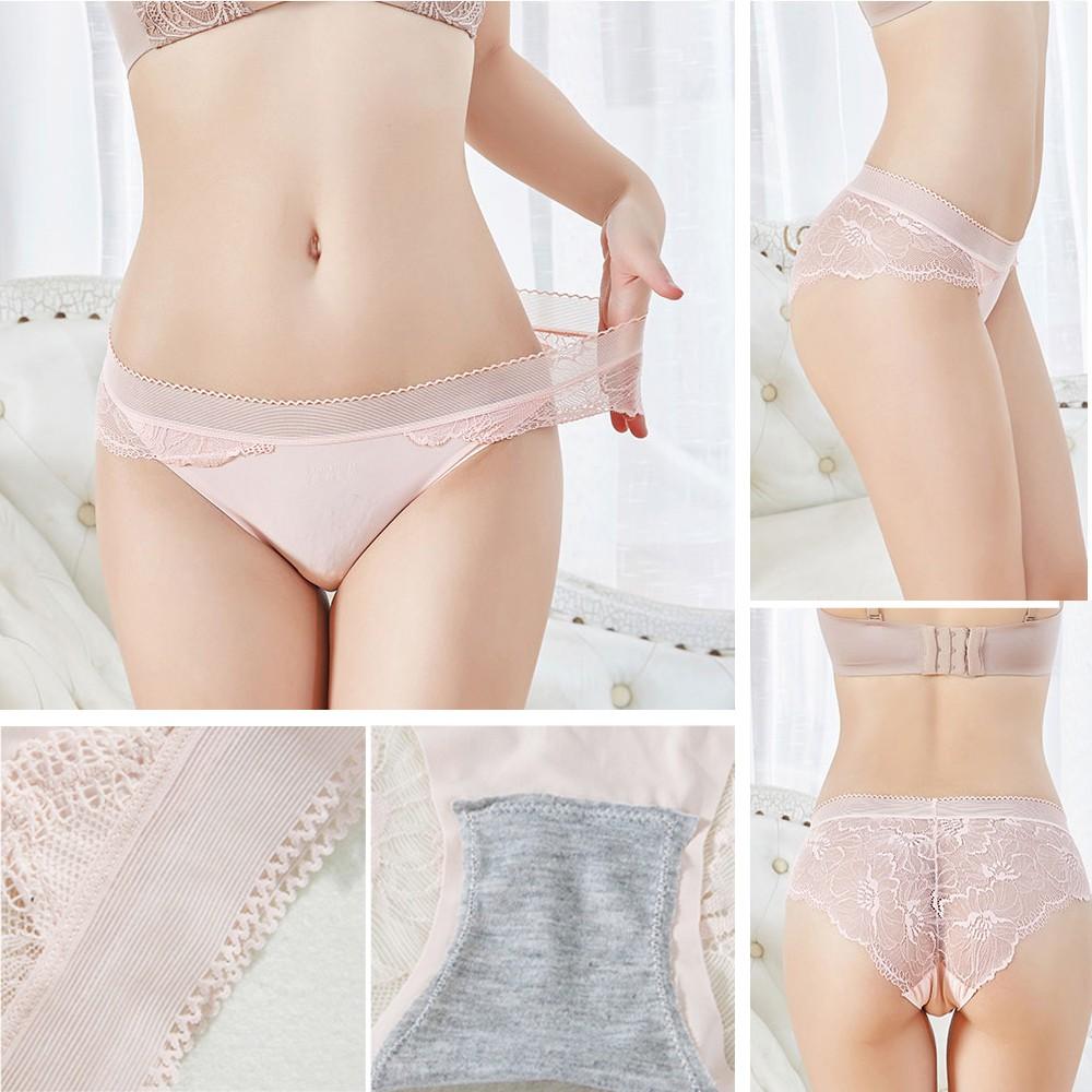 COMBO 5 QUẦN LÓT NỮ SU PHA REN HOA LOẠI ĐẸP MÃ FLQ04