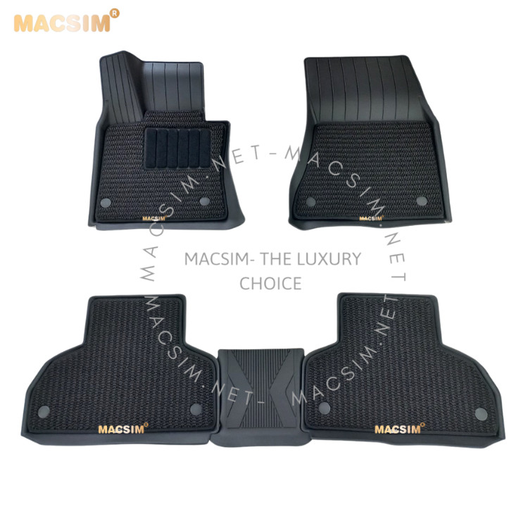 Thảm lót sàn ô tô 2 lớp cao cấp dành cho xe Vinfat Lux SA 2020-2022 nhãn hiệu Macsim 3w chất liệu TPE