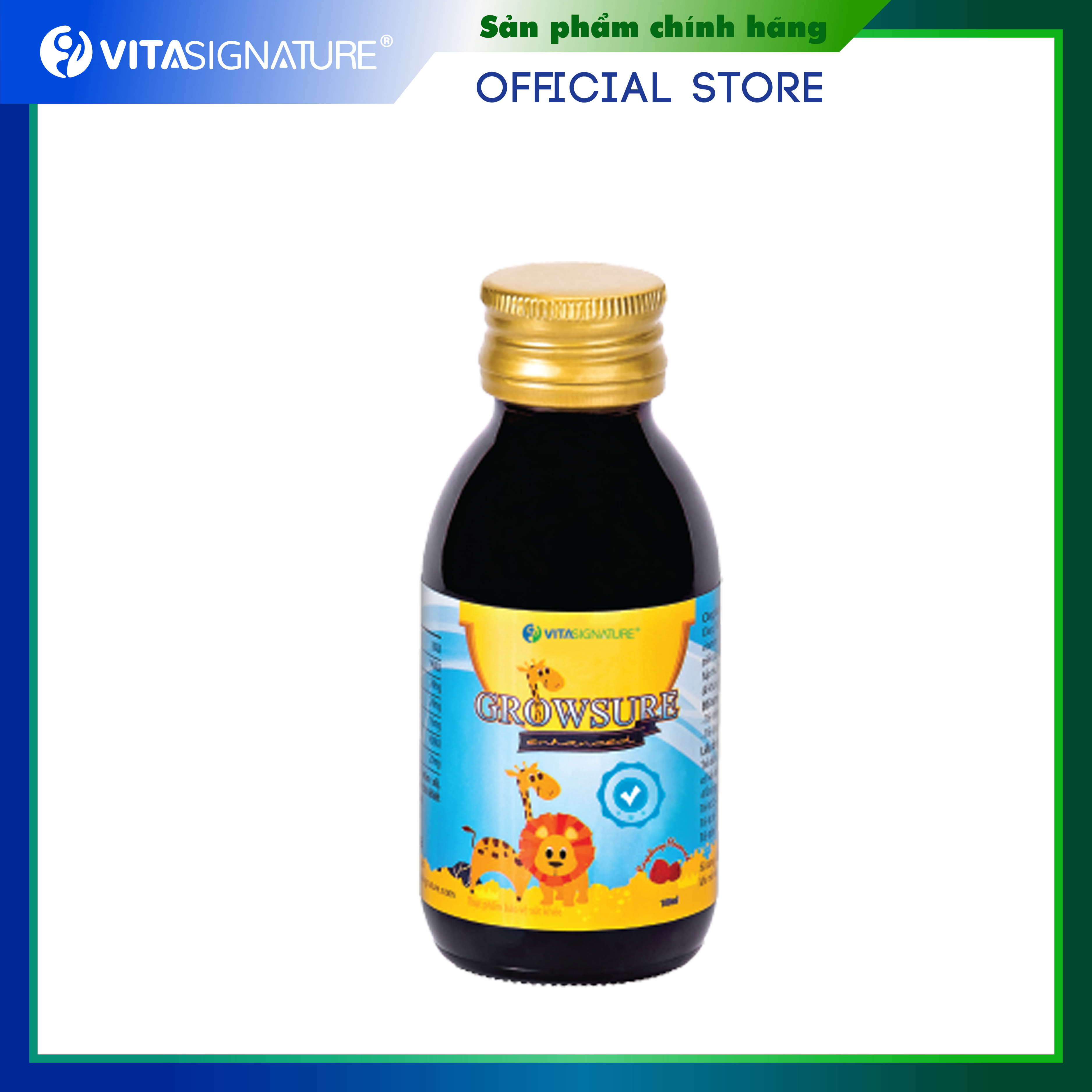 Siro bổ GROWSURE ENHANCED- Vita Signature- chai 100 ml