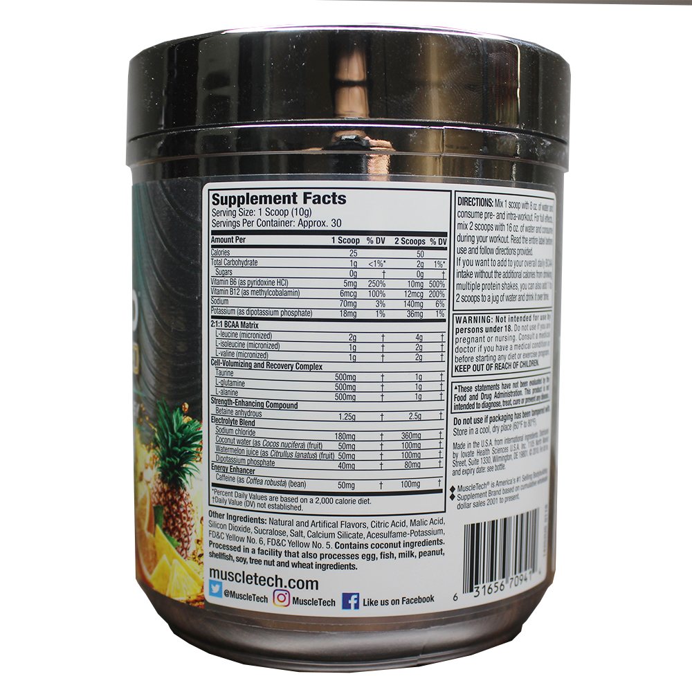 Combo BCAA Amino Build Next gen hương Orange Mango Cooler (Cam Xoài) của Muscle Tech hộp 30 lần dùng hỗ trợ phục hồi cơ, chống dị hóa cơ, tăng sức bền sức mạnh vượt trội, đốt mỡ, giảm cân, giảm mỡ bụng mạnh mẽ cho người tập thể thao &amp; Bình lắc 600ml (Mẫu ngẫu nhiên)