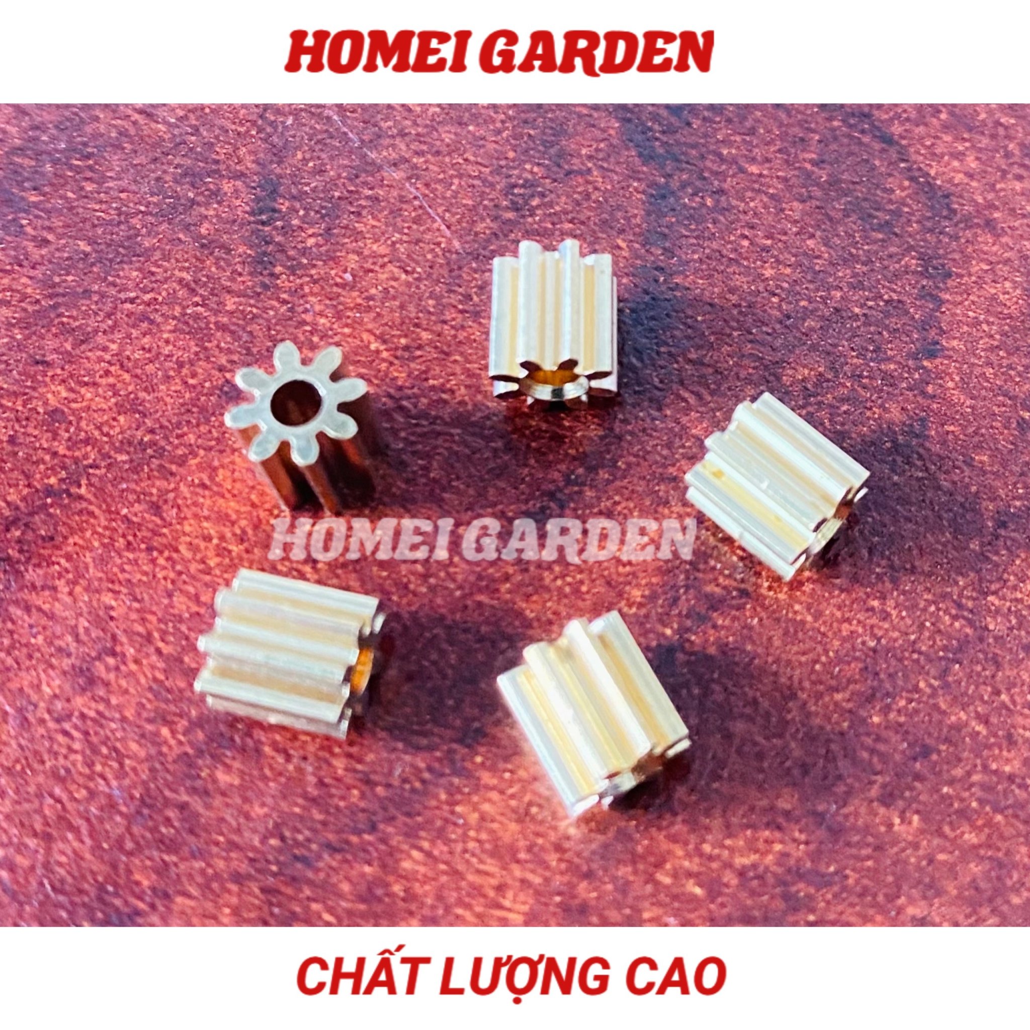 5 cái bánh răng kim loại trục 2mm 8 răng 82A bánh răng đồng chất lượng cao - HM0072