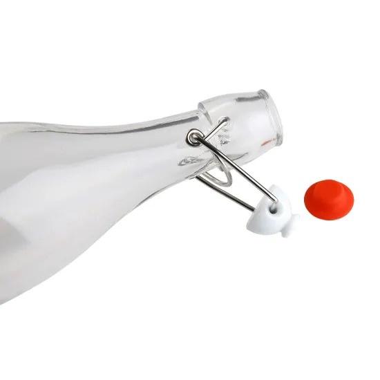 Chai thủy tinh vuông nắp cài kín hơi 500ml