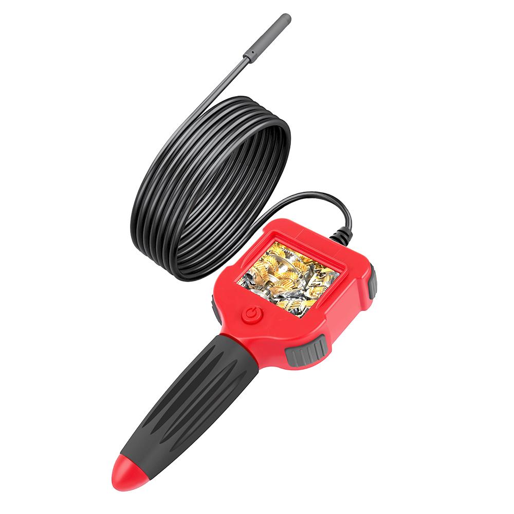Endoscope Industrial Endoscope 2.4 Inch Screen Inspection HD Handheld Endoscope Waterproof Wide Viewing Angle for Car, Air Conditioner, Engine Checking 1 Meter
