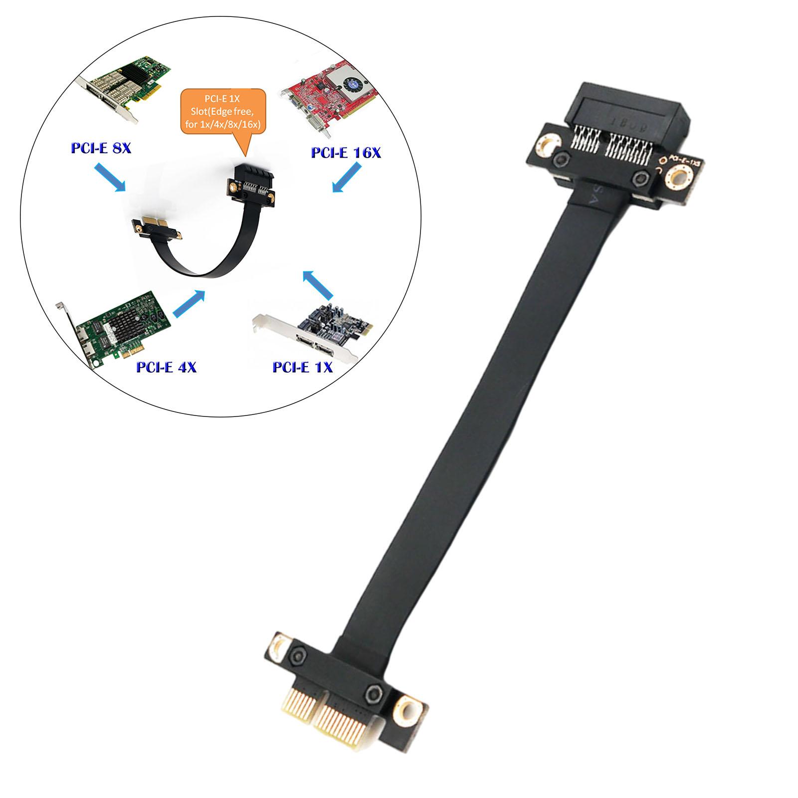 1X Extension PCIe PCIe Extension Cable PCI PCI 1X Extension 180 Degree 20cm