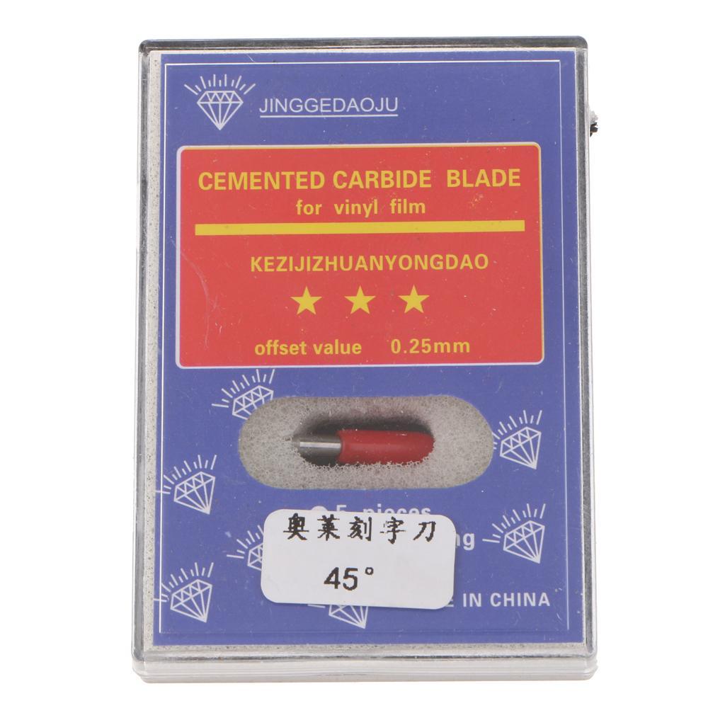 5 PCS LOLINE Lettering/Computer Lettering Blades Tungsten Steel Cutter