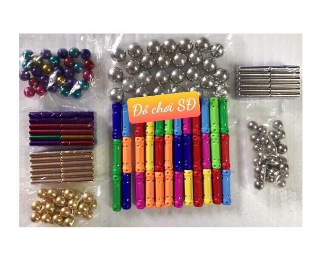 Nam châm xếp hình - màu bọc nhựa