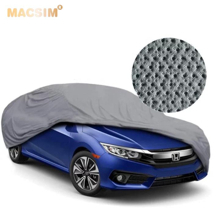 Bạt phủ ô tô chất liệu vải không dệt cao cấp thương hiệu MACSIM dành cho hãng xe Lincoln màu ghi -trong nhà, ngoài trời