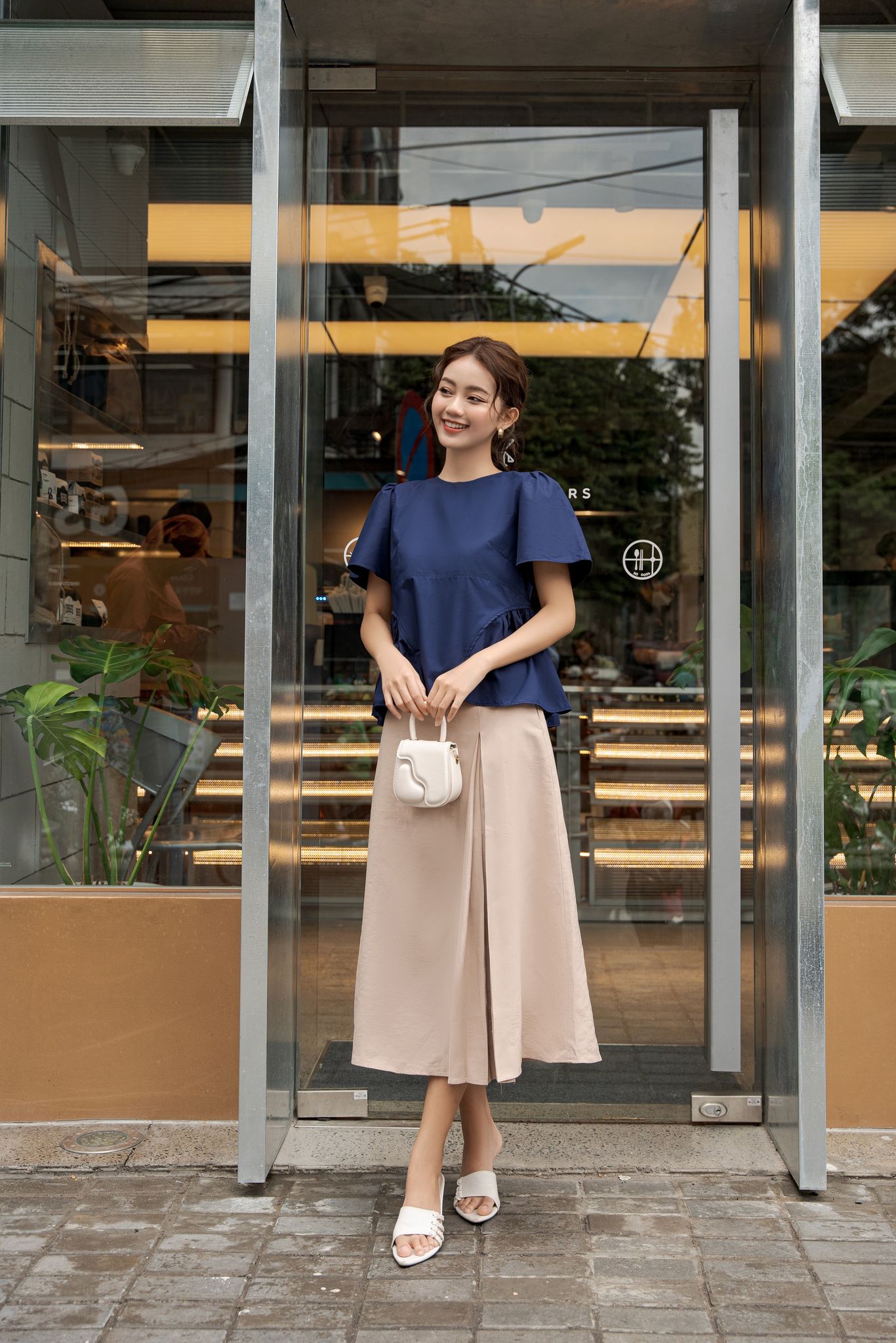 OLV - Áo Eliana Top in Blue