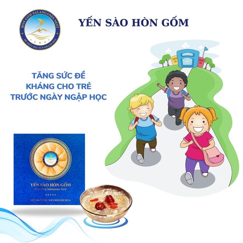 [Hộp 50/100g] Chân Yến Sào Khánh Hoà Tinh Chế Cao Cấp C1 - Yến Sào Hòn Gốm Chính Hiệu Khánh Hoà - HON GOM SALANGANES NEST