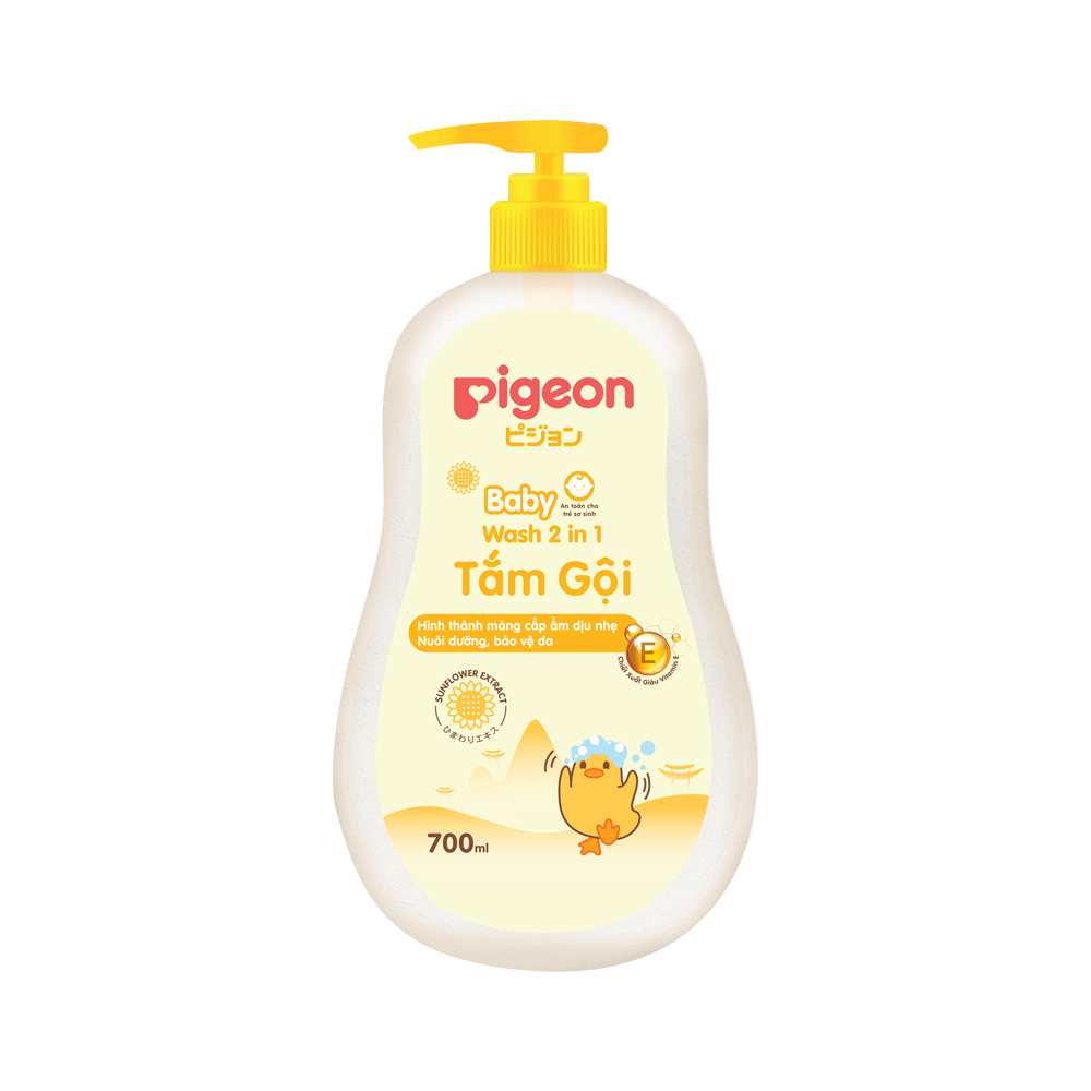 Tắm - Gội Pigeon 2 In 1 Hoa Hướng Dương Chai 700ml