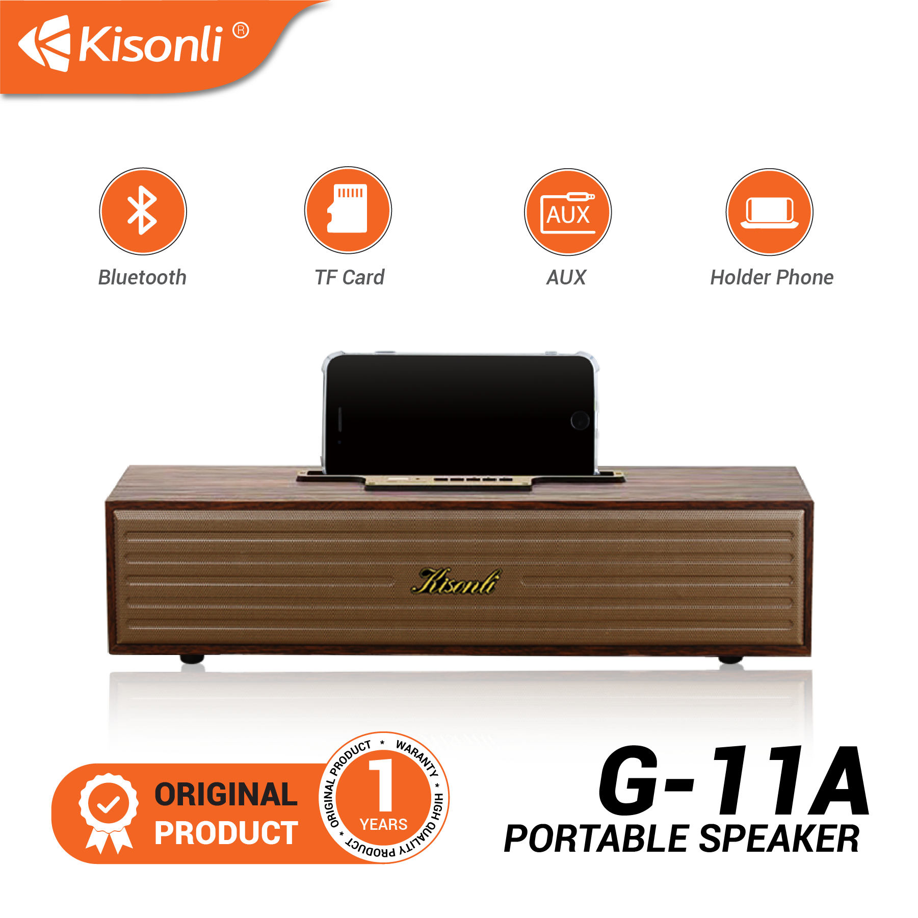 LOA BLUETOOTH/USB/TF G11A KISONLI 5W*2 - HN- HÀNG CHÍNH HÃNG