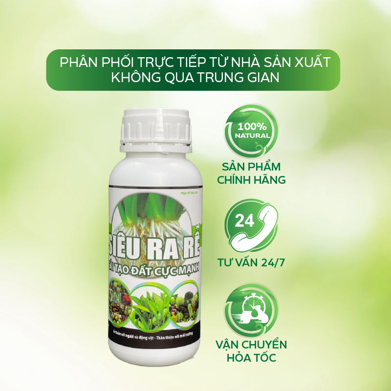 Thuốc Kích Rễ AT Cho Hoa Hồng, Hoa Lan, Cây Cảnh Đậm Đặc 500ml - Siêu Ra Rễ Tăng Khả Năng Hấp Thụ Dinh Dưỡng Cho Cây