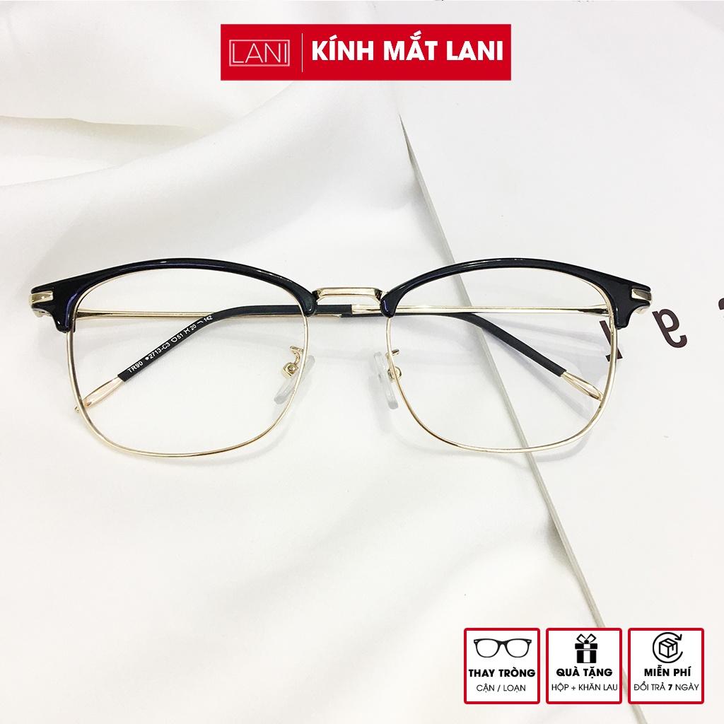 Gọng Kính Cận chữ nhật Vintage chất kiệu kim loại thanh mảnh Lani 2713