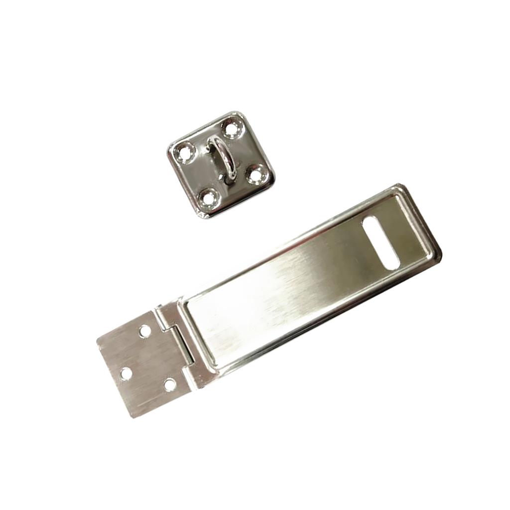 Traditional Hasp and Staple Stainless Steel Gate Door Shed Latch Fasteners Lock Hardware