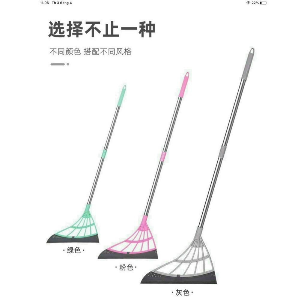 Chổi quét nhà đa năng thông minh lưỡi chổi được làm silicon có khả năng quét nước - Màu Xám