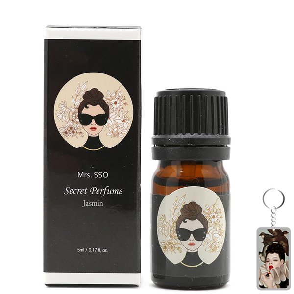 Nước hoa vùng kín Mrs.sso Secrect Perfume Cao Cấp Hàn Quốc (Mùi Jasmin) 5ml tặng kèm móc khóa