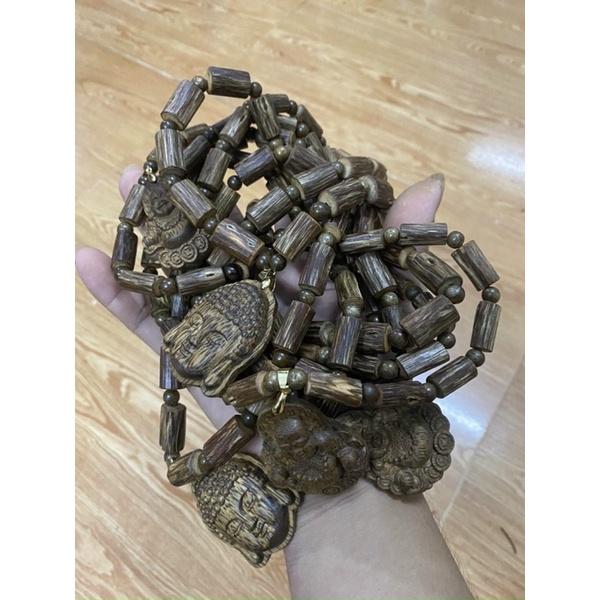 Bộ vòng cổ trầm hương. Hàng trúc tự nhiên.