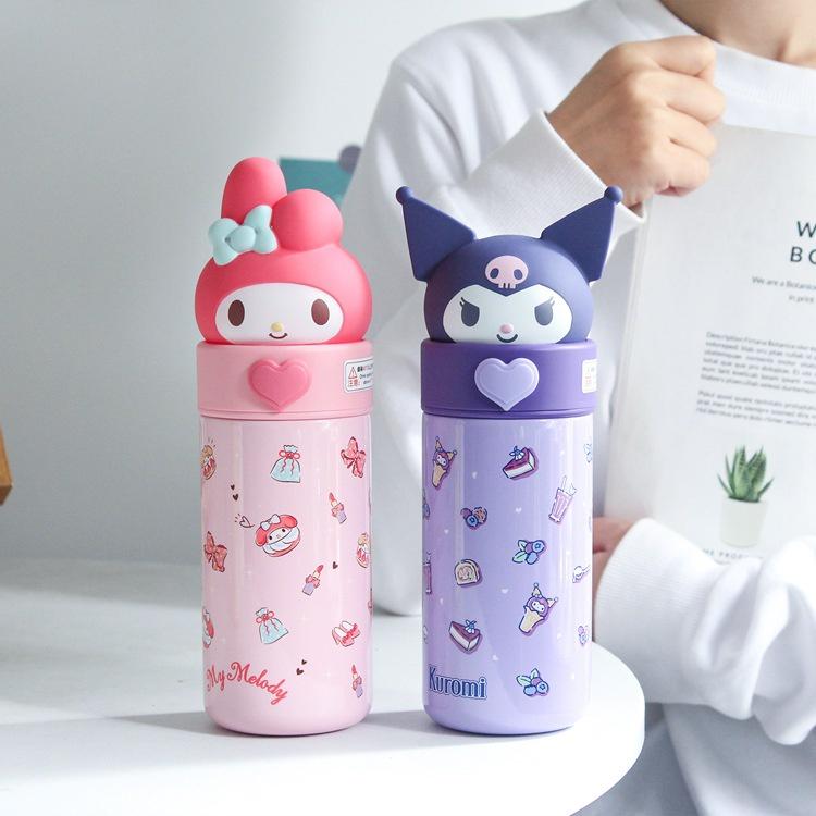 Bình giữ nhiệt Sanrio family inox316 siêu cute 350ml