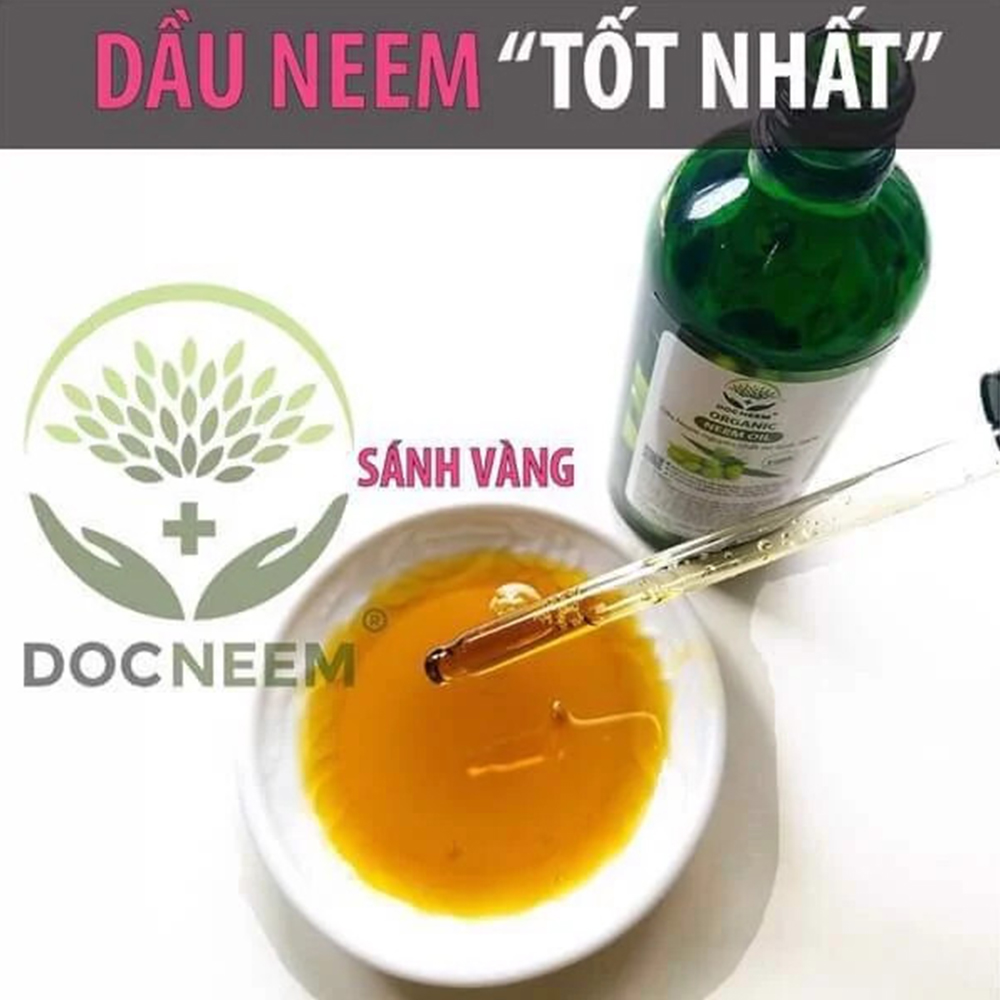 Dầu neem oil nguyên chất ép lạnh Docneem trừ sâu bệnh trên hoa hồng, phong lan, cây cảnh
