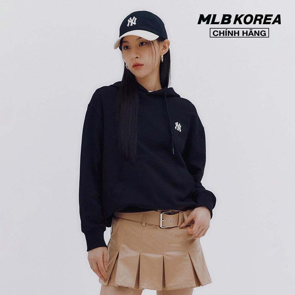 MLB - Áo hoodie unisex tay dài phối mũ Basic Small