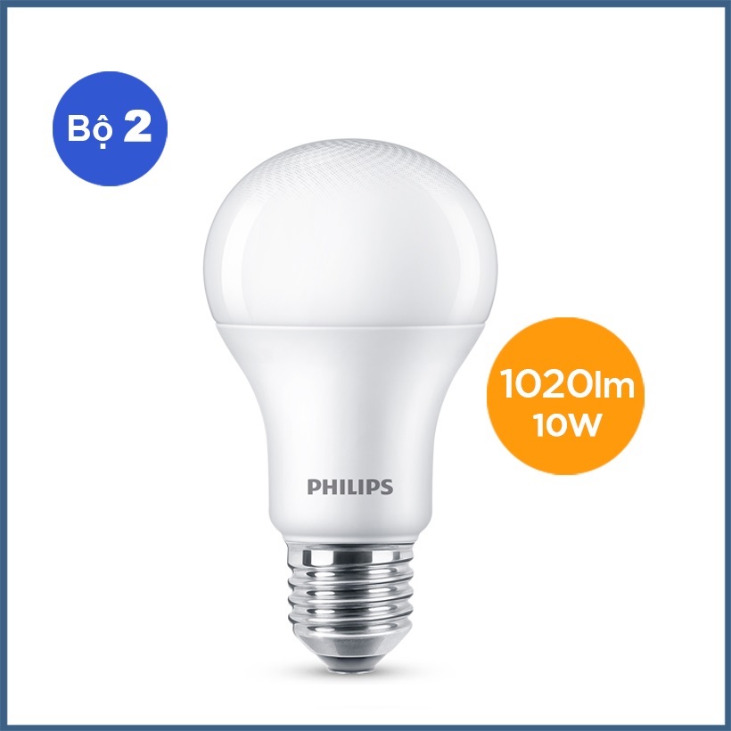 Combo 2 Bóng Đèn Philips MyCare LED 10W E27 3000K 2C-929001915737 - Ánh sáng vàng