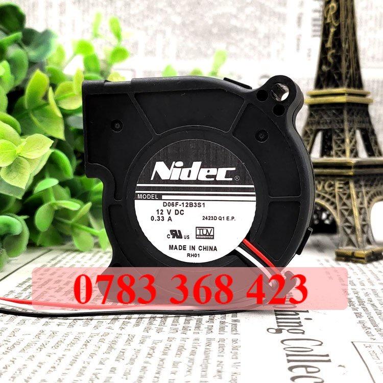 Quạt Tản Nhiệt Máy Chiếu NIDEC D06F-12B3S1 6025 12V 0.33A 6cm