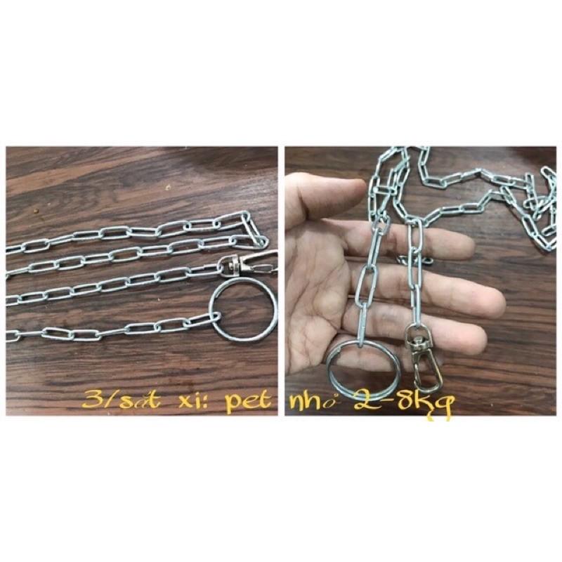 Dây xích chó mèo mini sắt xi loại tốt