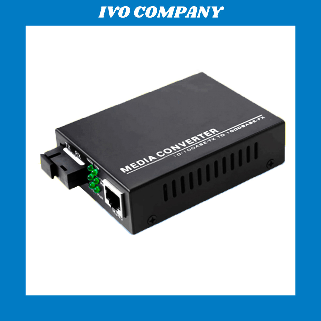 Thiết Bị Chuyển Đổi Quang Điện 1 Sợi Media Converter 1FO 100Mbps BLACK Singlemode Singlefiber