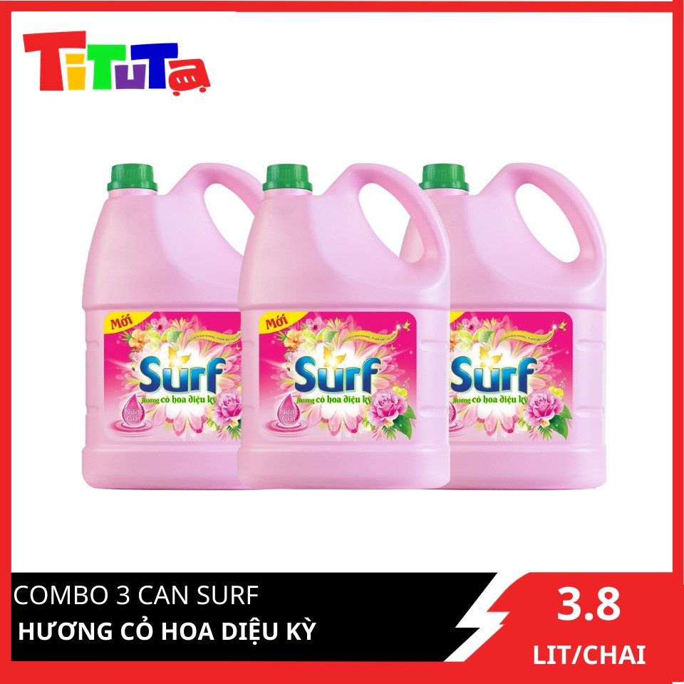 COMBO 3 CAN Surf Hồng 3.8L