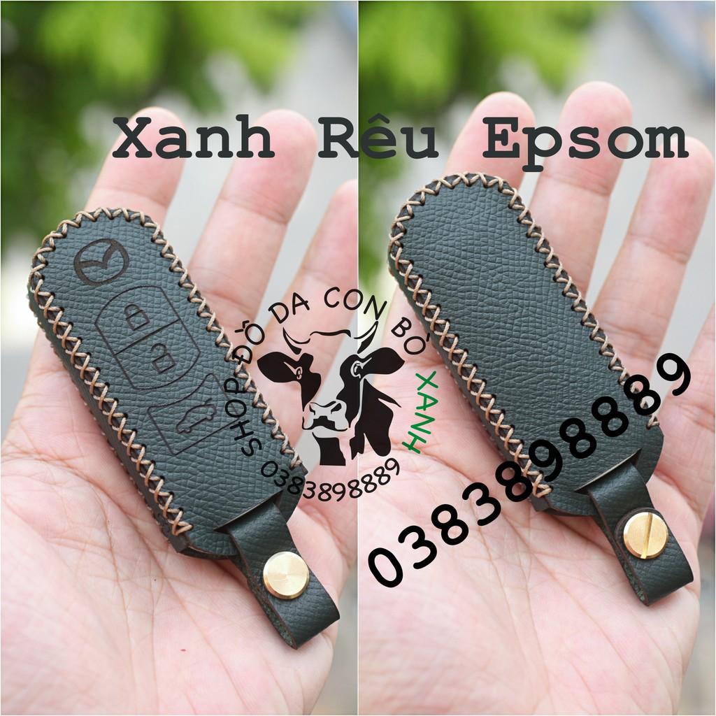 Bao da dành cho chìa khoá Mazda 2, Mazda 3, Mazda 6, CX5, CX8, CX9 handmade da thật 002
