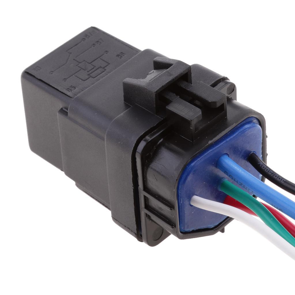 Waterproof Integrated Automobile 12V 40A 4PIN Auto Car Relay & Socket Holder