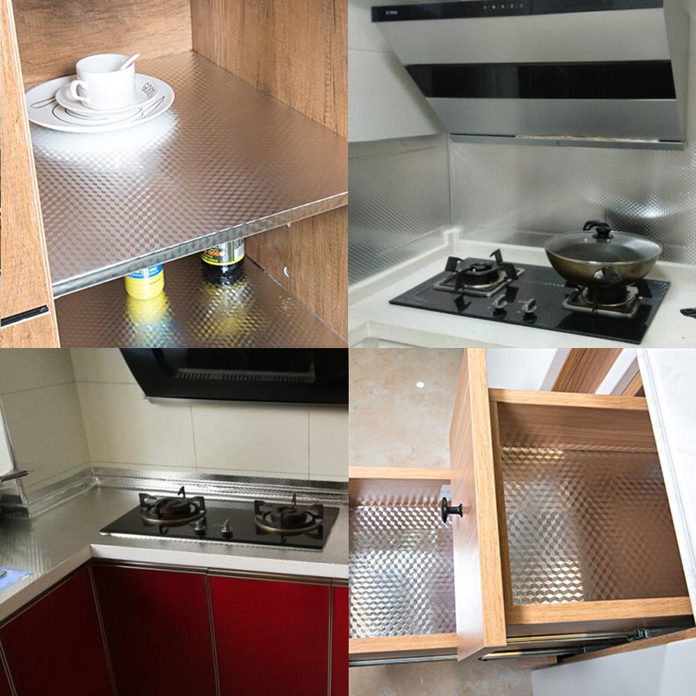 CUỘN GIẤY BẠC DÁN BẾP TRÁNG NHÔM BỀN MÀU , CHỐNG THẤM NƯỚC , CHỐNG DẦU MỠ , CHỐNG BÁM BẨN, CHỊU NHIỆT CAO